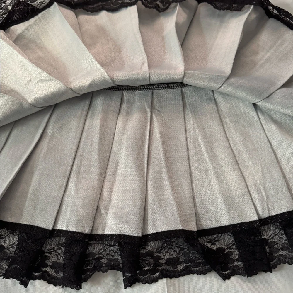 Plaid Pink and Black Skirt - Picture 5 of 13